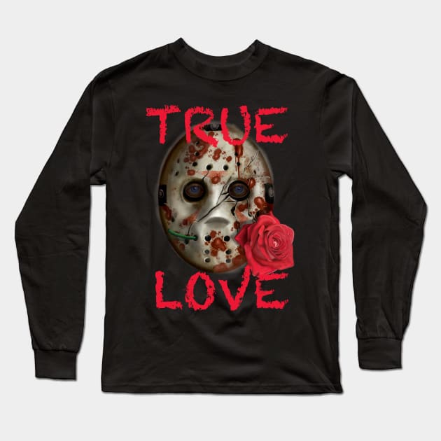 MY TRUE LOVE IS HORROR! Long Sleeve T-Shirt by Ace13creations